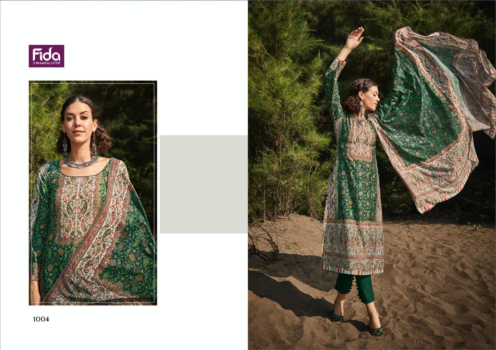 Fida Kavisha Kashmiri Wool Dress Material Collection
